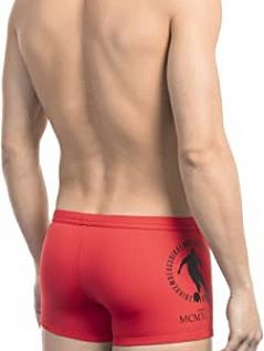 Яркие боксеры с принтом на боку красного цвета Bikkembergs BKK1MTR01cRed